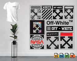 off white svg and png formats - for cricut and canva - off white svg - off white logo - off white png