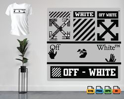 off white svg and png formats - for cricut and canva - off white svg - off white logo - off white png - off white design