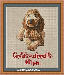 goldendoodle mom cross stitch pdf pattern