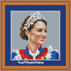 princess catherine mini cross stitch pdf pattern