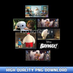 disney baymax! series scenes big hero - ready-to-print sublimation png graphics