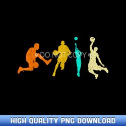 basketball family vintage playing basketball coach - designer series sublimation downloads
