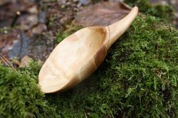 measuring spoon for coffee or tea expensive gift unique birch burl