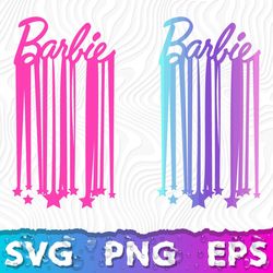 barbie logo star svg, barbie clipart, barbie logo svg, barbie cricut svg bundle