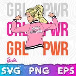 barbie grl pwr svg, barbie clipart svg, barbie cricut ,digitalcrct ,dastore