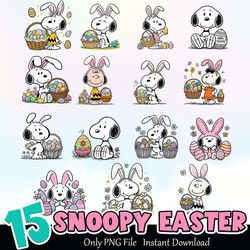 snoopy easter bundle png instant download