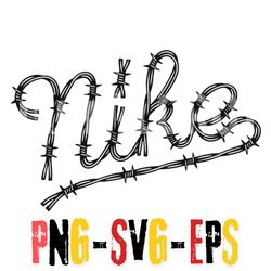 Barbed Wire Nike Logo Design - Layered SVG, PNG, EPS Digital Art