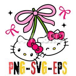 hello kitty bows clipart - layered svg png eps for crafts and design svg, png, and eps