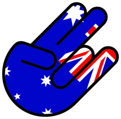 australian shocker sticker self adhesive vinyl aussie australia - c138