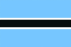 botswana flag sticker self adhesive vinyl bwa bw - c1705