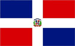 dominican flag sticker self adhesive vinyl dominican republic caribbean - c1216