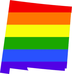 new mexico state shaped gay pride rainbow flag sticker self adhesive vinyl lgbt nm - c3148