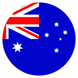 round australian flag sticker self adhesive vinyl australia aus au - c1355