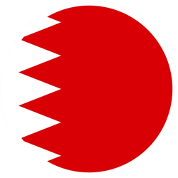 round bahraini flag sticker self adhesive vinyl bahrain bhr bh - c1337