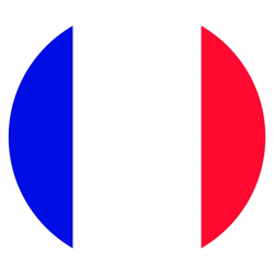 round french flag sticker self adhesive vinyl france circle - c514