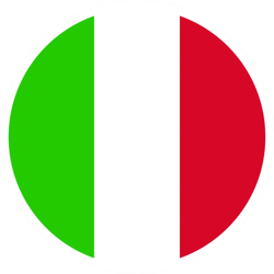 round italian flag sticker self adhesive vinyl italy circle - c518