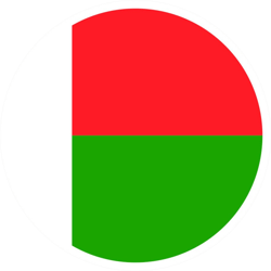 round malagasy flag sticker self adhesive vinyl madagascar mdg mg - c2042