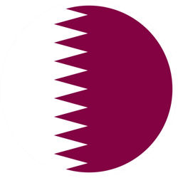 Round Qatari Flag Sticker Self Adhesive Vinyl Qatar QAT QA - C2236