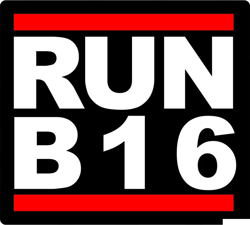 run b16 sticker self adhesive vinyl b16a jdm - c1279