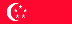 singaporean flag sticker self adhesive vinyl singapore - c542