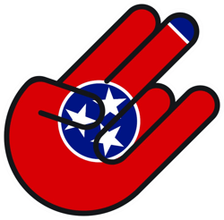 tennessee shocker sticker self adhesive vinyl tennessean tn - c2596