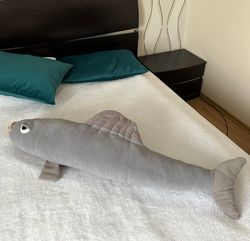 Plush hug toy fish Huggable body pillow Custom hug plushie toys Cute animal plush toys