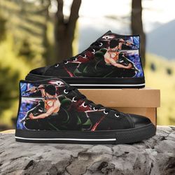 one piece straw hat roronoa zoro high top shoes sneakers personalized custom kids and adult 1007202313