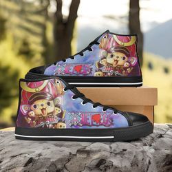 one piece straw hat tony tony chopper high top shoes sneakers personalized custom kids and adult 1007202315