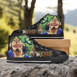 one piece straw hat usopp sogeking high top shoes sneakers personalized custom kids and adult 1007202316