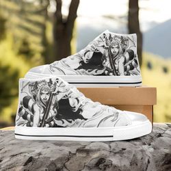 one piece straw hat yamato high top shoes sneakers personalized custom kids and adult 1007202318