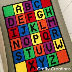 abc blanket crochet pattern