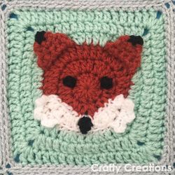 fox granny square crochet pattern