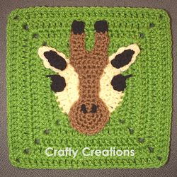 giraffe granny square crochet pattern