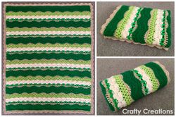 fields of green baby blanket crochet pattern