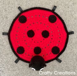 ladybug lovey (security blanket) crochet pattern