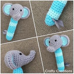 elephant rattle crochet pattern