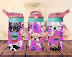 dog draw design tumbler for kids 12oz flip top sippy tumbler sublimation tumbler design png file ,digital download