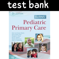 test bank for burns' pediatric primary care 7th edition