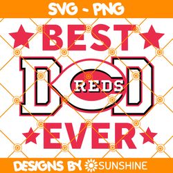 Cincinnati Reds Best Dad Ever Svg, Cincinnati Reds Svg, Father Day Svg, Best Dad Ever Svg, Mlb Father Day Svg