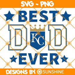 Kansas City Royals Best Dad Ever Svg, Kansas City Royals Svg, Father Day Svg, Best Dad Ever Svg, MLB Father Day Svg