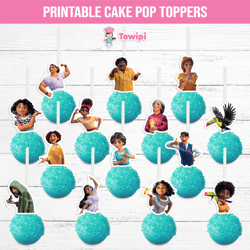 encanto cake pop toppers - encanto printable cake pop toppers - instant download - encanto birthday decoration