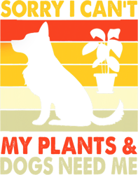 Plants and Dog Lover Gardener Funny Gardening and Dog Lover