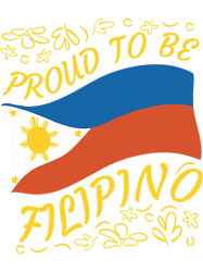 Philippines Filipina Sun Stars Strong Proud Filipino Flag