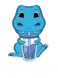 Kawaii TRex Drinking Boba Tea Bubble Tea Japanese Anime 1-408