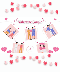 Valentine Couple Illustration