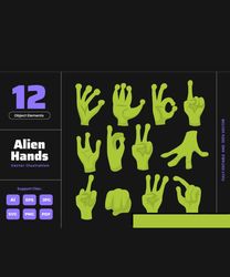 Alien Hand Gesture – Creepy Monster Finger Cartoon