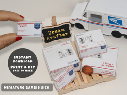 Mini USPS Boxes Printable (1:6, 1:12)