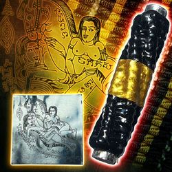 thai amulet lucky in love talisman (takrut ma sep nang, lp pun) strong powerful love attraction amulet