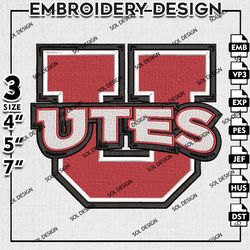 ncaa utah utes embroidery designs, utah utes machine embroidery, ncaa utah utes logo, ncaa embroidery