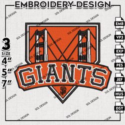 mlb san francisco giants embroidery design files, mlb logo embroidery, mlb giants machine embroidery, embroidery design